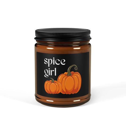 Autumn Scented Soy Candle, Spice Girl Pumpkin Candle, Fall Decor, Home Fragrance, Cozy Gift for Her, Halloween Decor