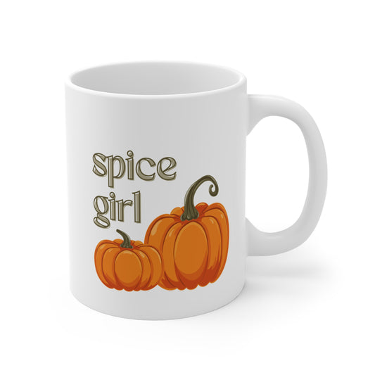 Spice Girl Coffee Mug, Autumn Pumpkin Spice Mug, Cozy Coffee Cup, Fall Decor, Seasonal Gift, Halloween, Thanksgiving, Pumpkin Lover's Mug