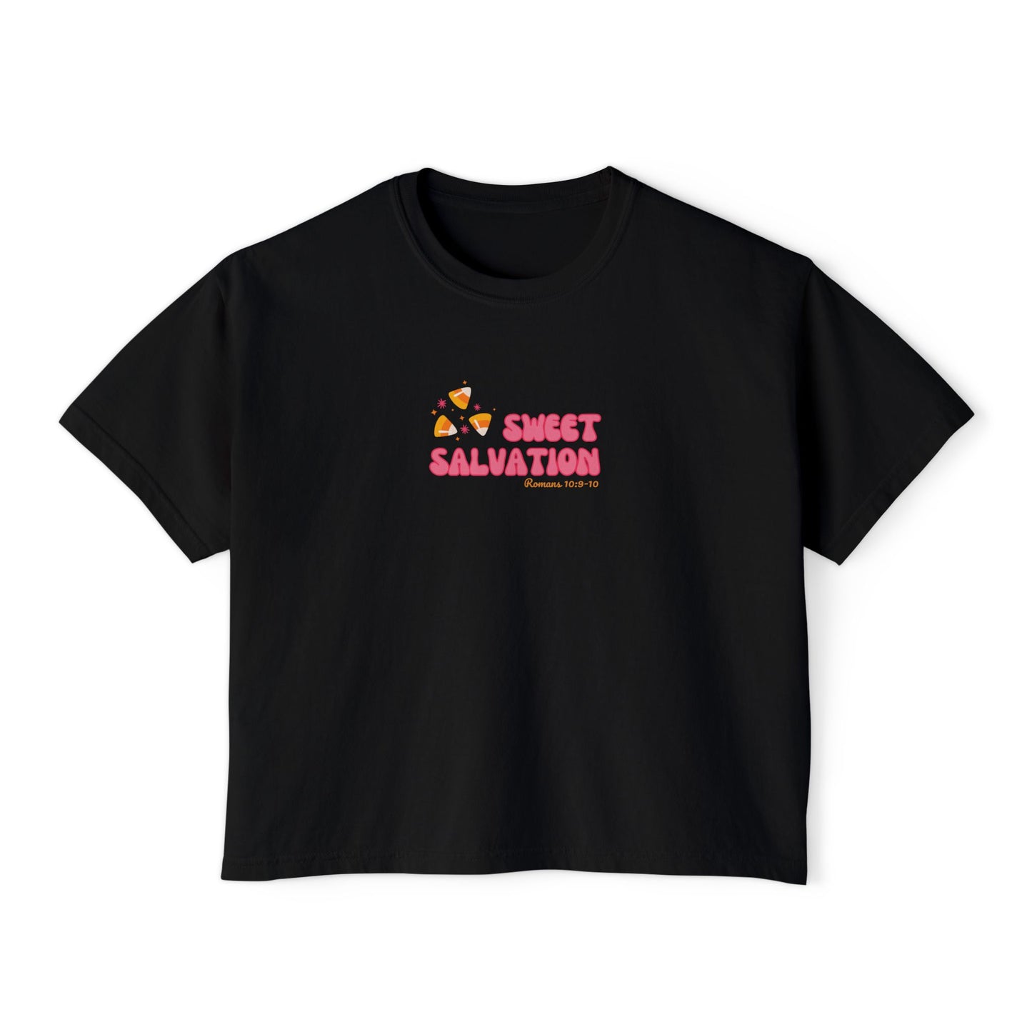 Sweet Salvation Women's Boxy Tee, Cute Casual Top, Vintage Graphic Tee, Spring Fashion, Gift for Her, Trendy Everyday Wear