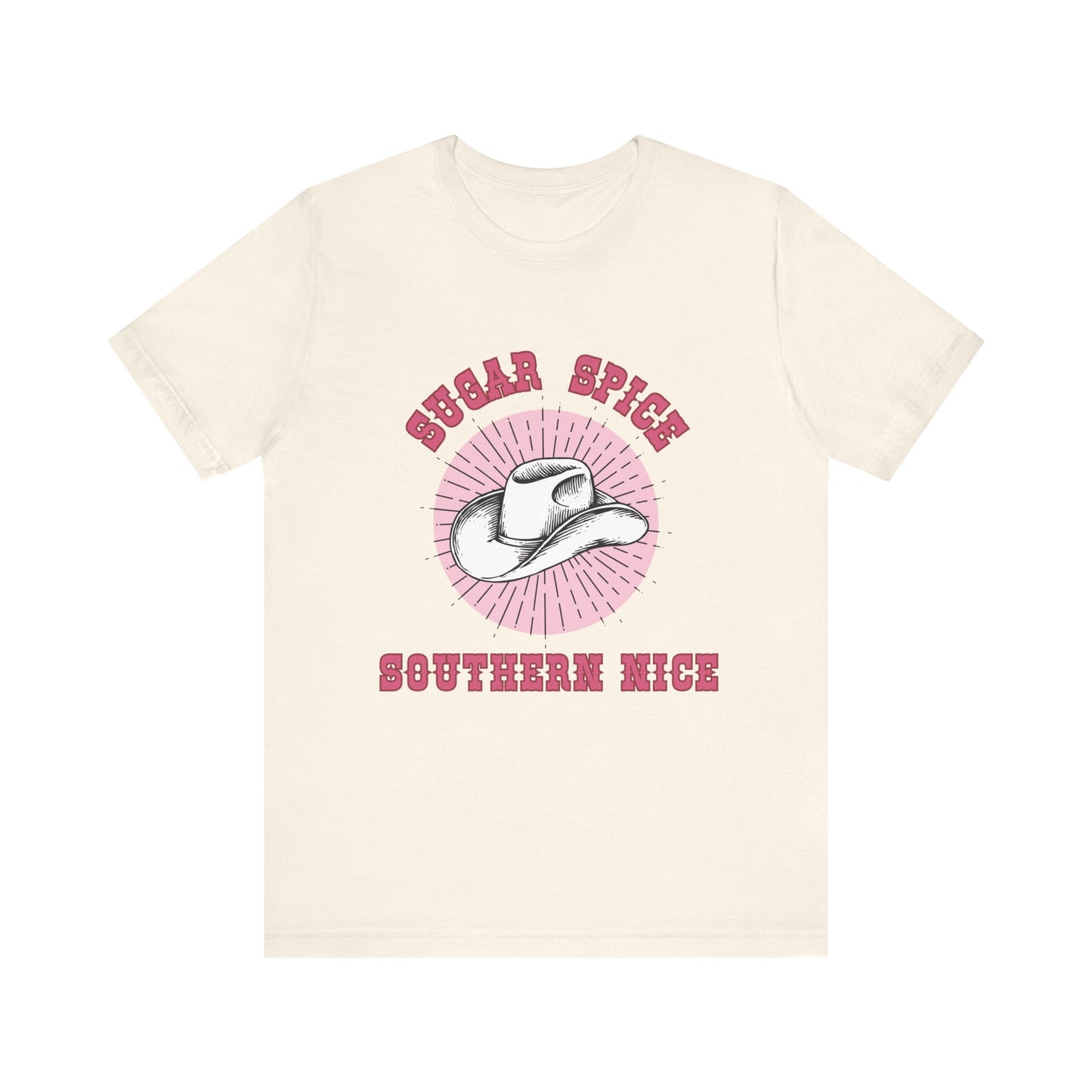 Sugar Spice Southern Nice Unisex Tee, Casual Graphic T-Shirt, Country Music Shirt, Gift for Southern Girls, Boho Fashion Top