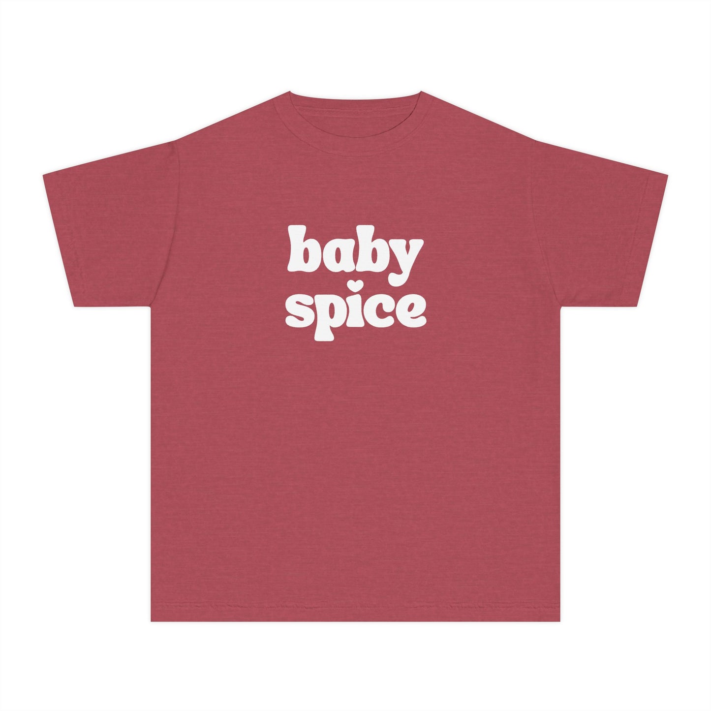 Youth Orange 'Baby Spice' Tee, Trendy Kids Shirt, Retro Graphic T-Shirt, Fun Summer Wear, Perfect for Birthday Gifts