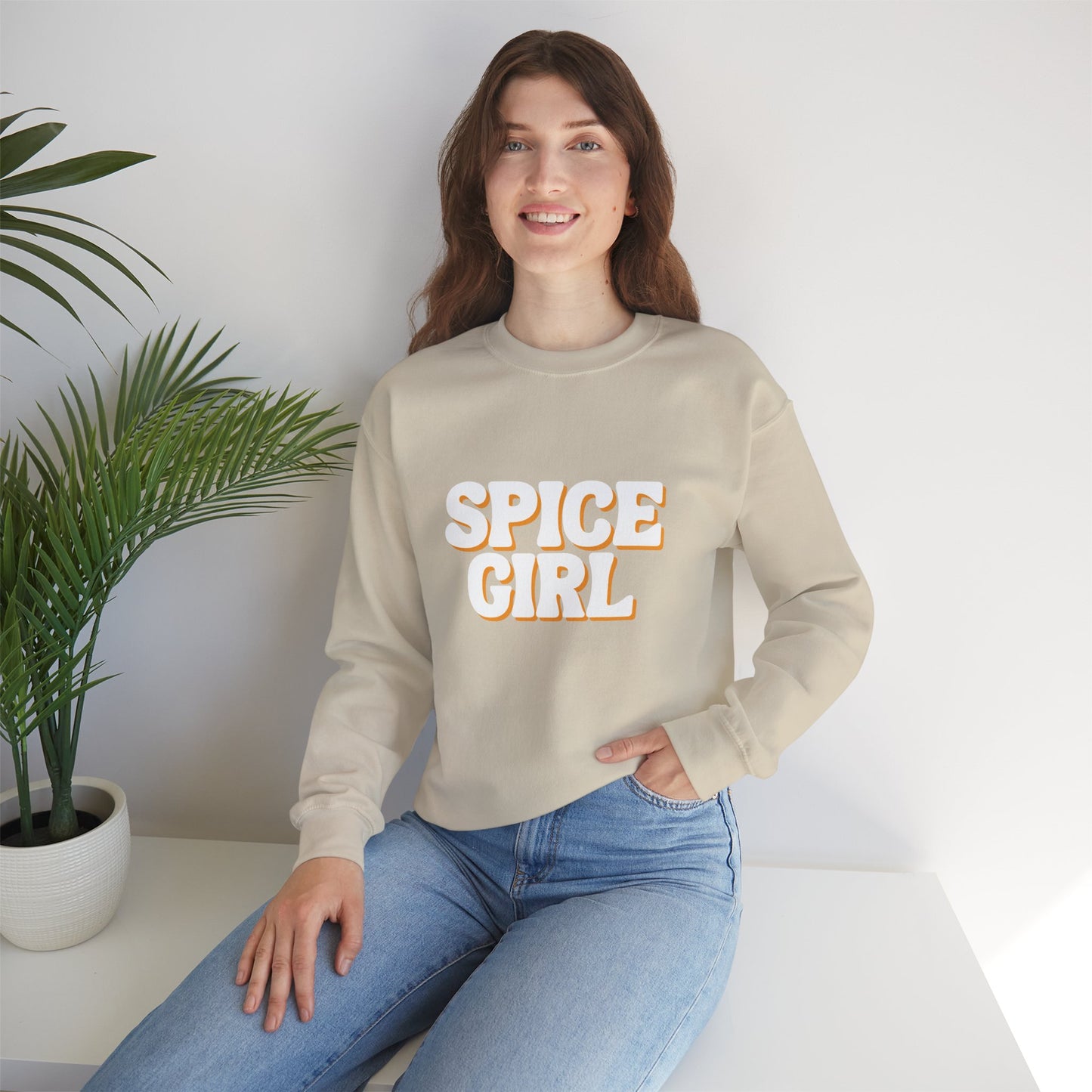 Spice Girl Vintage Style Crewneck Sweatshirt, Retro Fashion, Cute Gift, Fall Outfit, Halloween Apparel, Cozy Loungewear, Unisex Sweatshirt