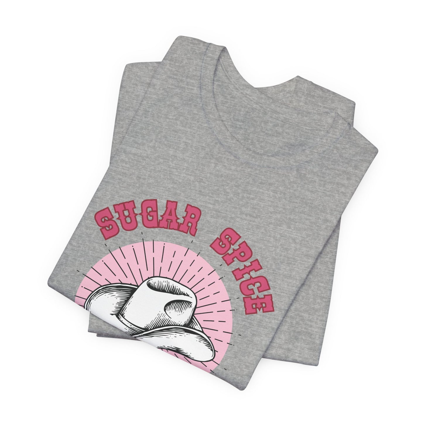 Sugar Spice Southern Nice Unisex Tee, Casual Graphic T-Shirt, Country Music Shirt, Gift for Southern Girls, Boho Fashion Top