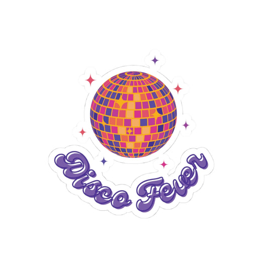 Disco Fever Kiss-Cut Stickers | Fun Party Decor, Laptop Accessories, Scrapbooking Supplies, Gift for Music Lovers, Retro Vibes