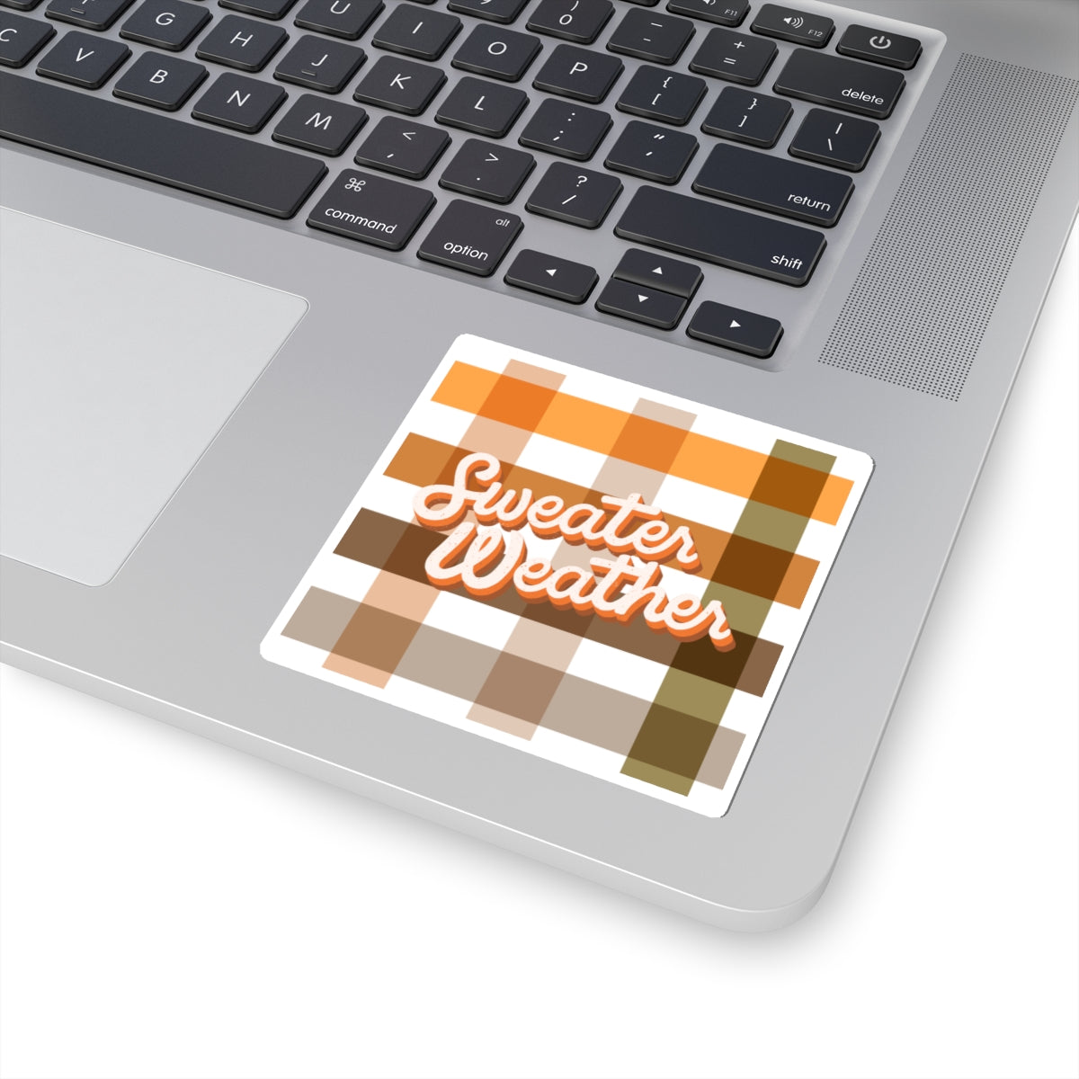 Sweater Weather Kiss-Cut Stickers, Fall Decor, Laptop Stickers, Autumn Vibes, Seasonal Stickers, Cozy Aesthetic