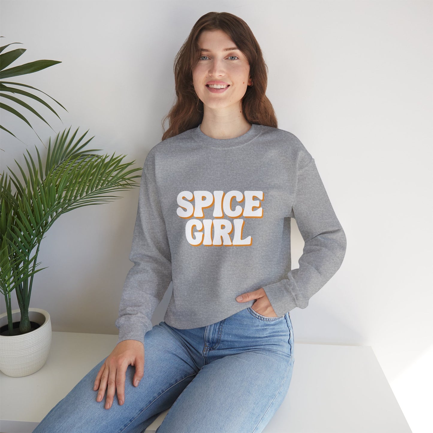 Spice Girl Vintage Style Crewneck Sweatshirt, Retro Fashion, Cute Gift, Fall Outfit, Halloween Apparel, Cozy Loungewear, Unisex Sweatshirt