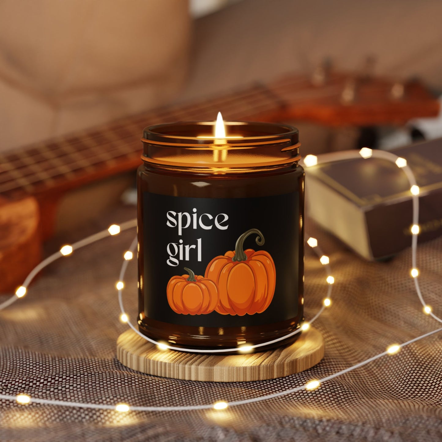 Autumn Scented Soy Candle, Spice Girl Pumpkin Candle, Fall Decor, Home Fragrance, Cozy Gift for Her, Halloween Decor