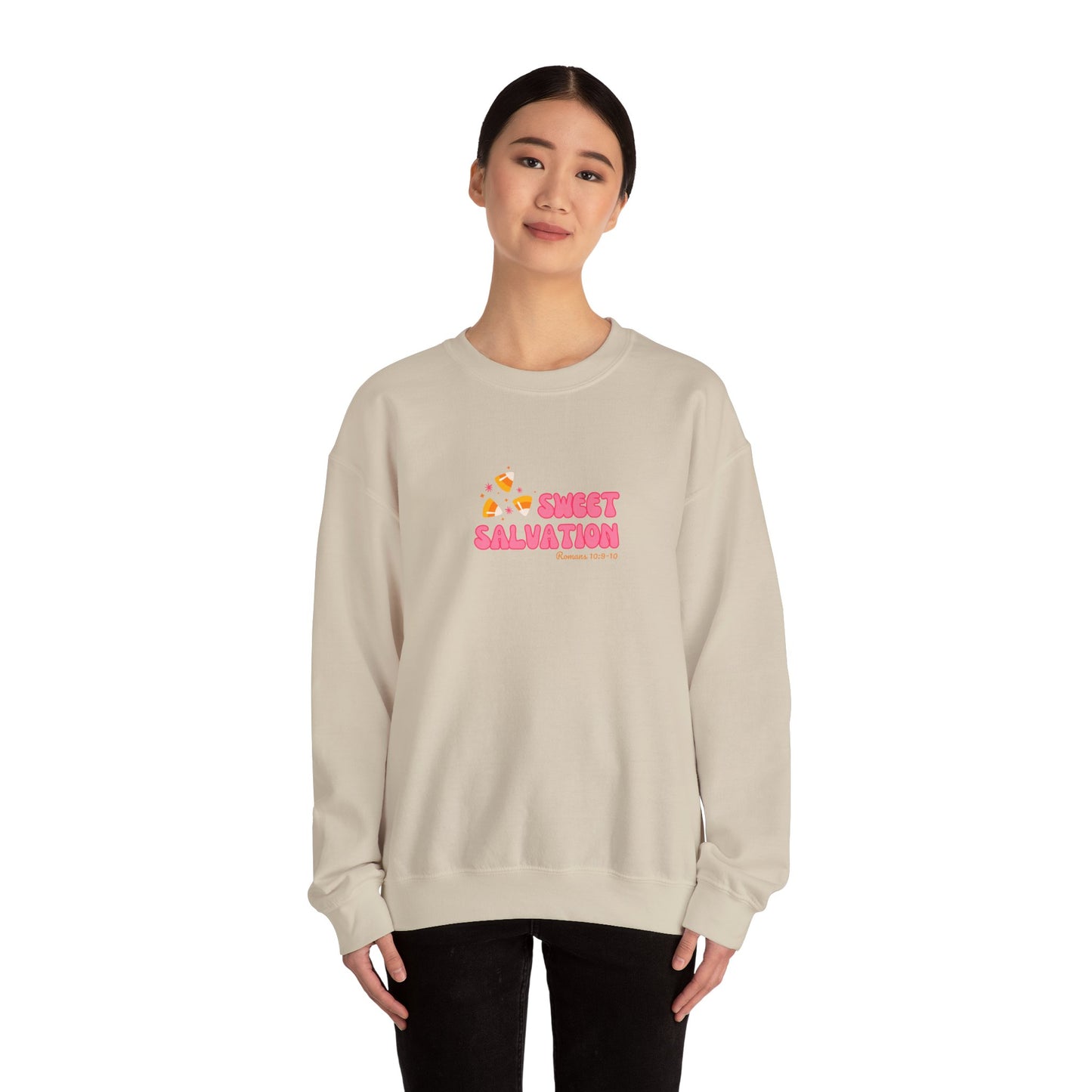 Sweet Salvation Crewneck Sweatshirt, Cozy Gift for Her, Casual Wear, Fall Style, Unisex Fashion, Comfortable Sweatshirt