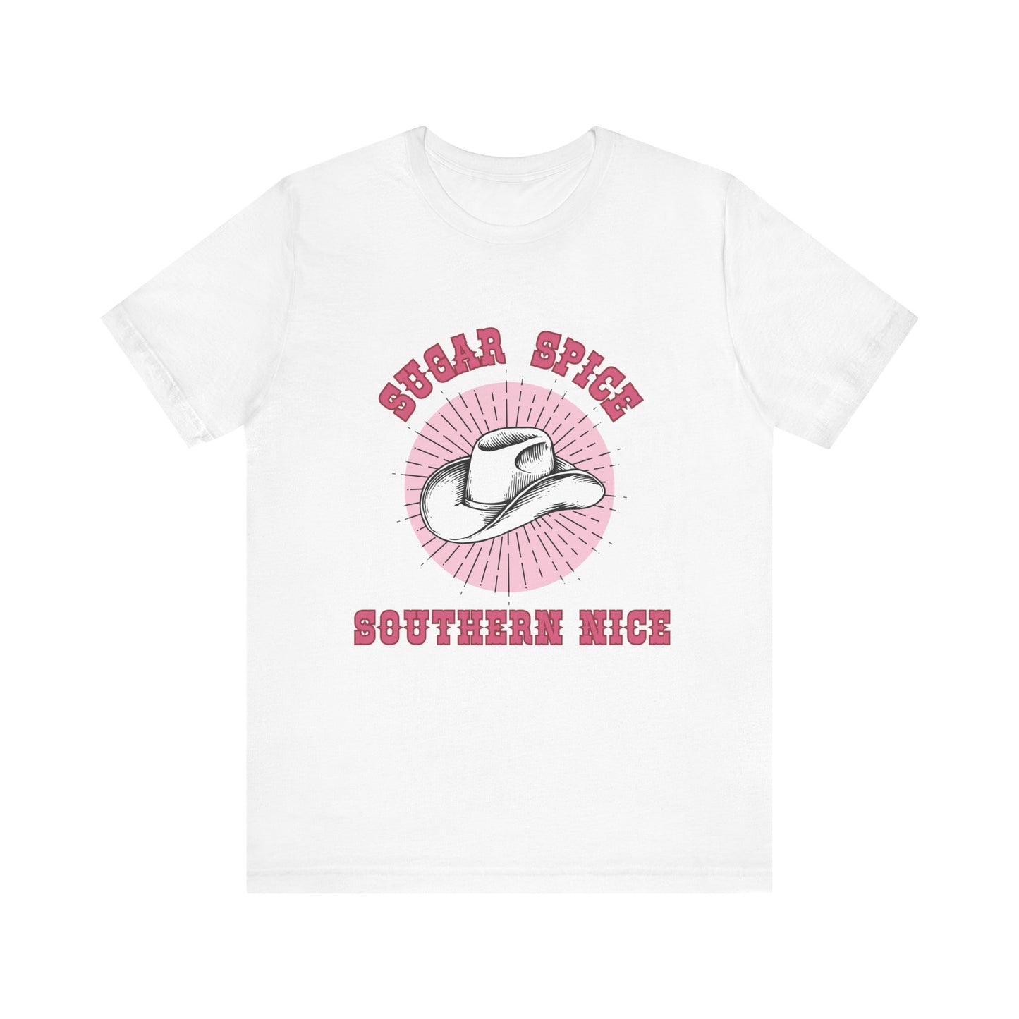 Sugar Spice Southern Nice Unisex Tee, Casual Graphic T-Shirt, Country Music Shirt, Gift for Southern Girls, Boho Fashion Top