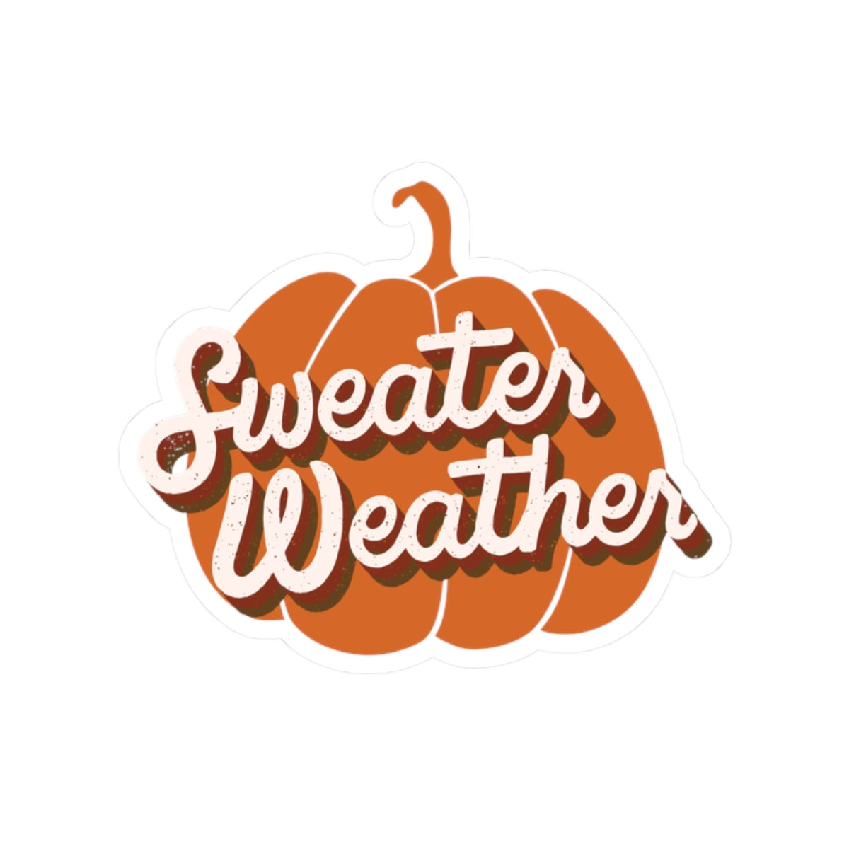 Sweater Weather Cozy Fall Kiss-Cut Stickers - Perfect for Laptops, Water Bottles, Journals, Home Décor, Gifts