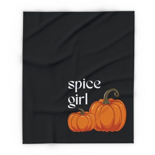 Cozy Pumpkin Spice Fleece Blanket, Autumn Decoration, Fall Gifts, Home Comfort, Halloween Decor