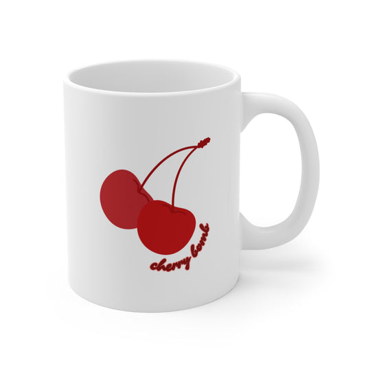 Cherry Coffee Mug, Gift for Coffee Lovers, Funny Mug, Morning Motivation, Home Office Decor