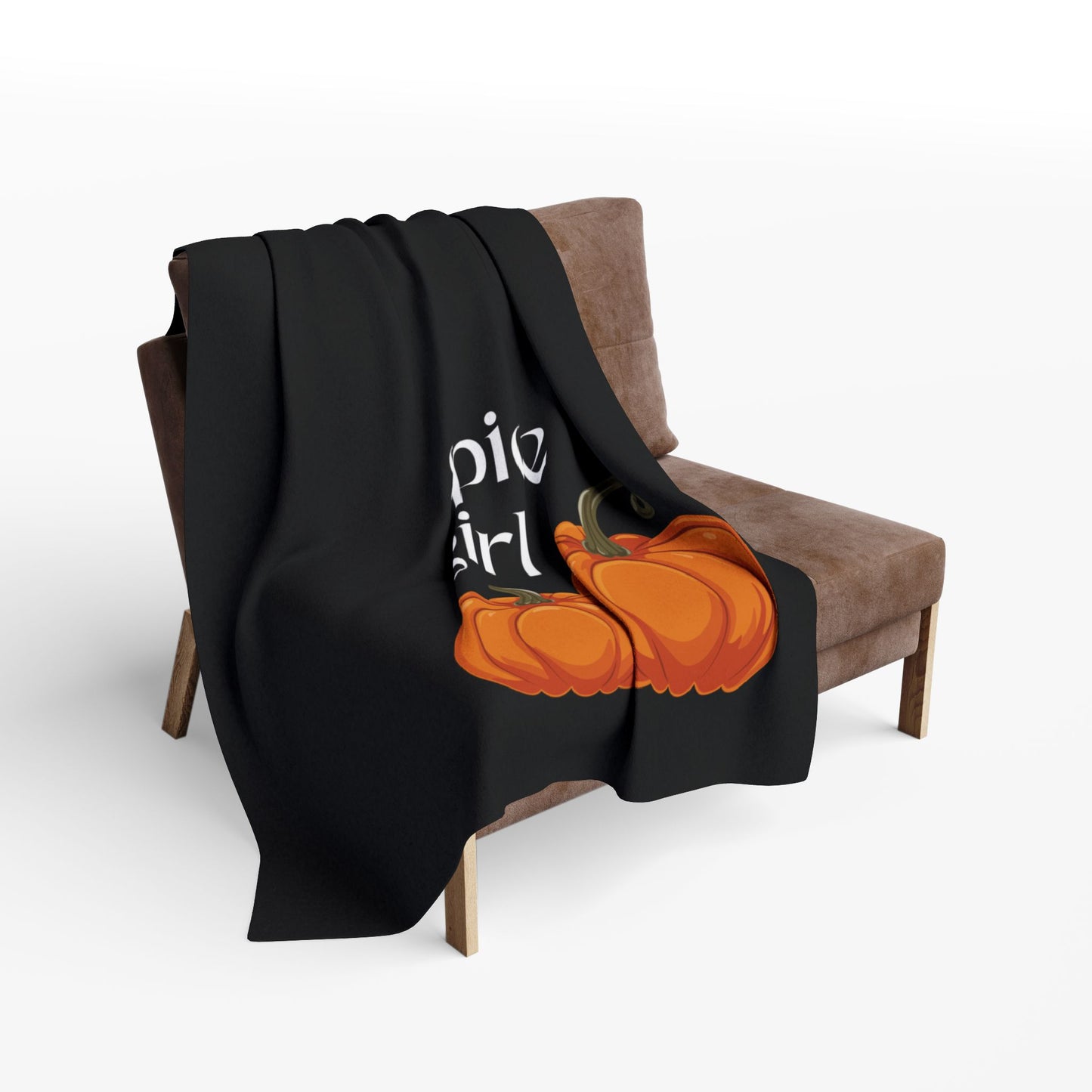 Cozy Pumpkin Spice Fleece Blanket, Autumn Decoration, Fall Gifts, Home Comfort, Halloween Decor