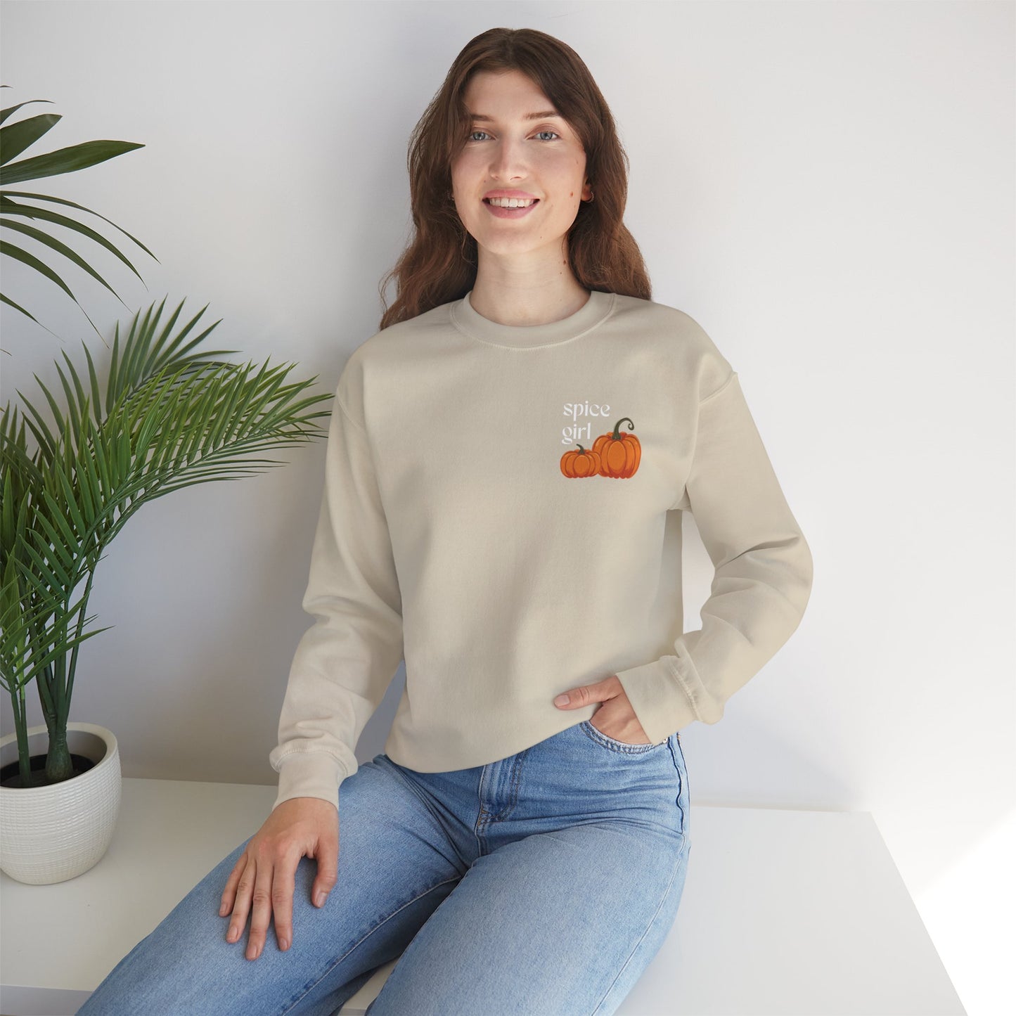 Pumpkin Spice Crewneck Sweatshirt, Cozy Fall Apparel, Cute Halloween Clothing, Gifts for Fall Lovers, Unisex Fall Sweater