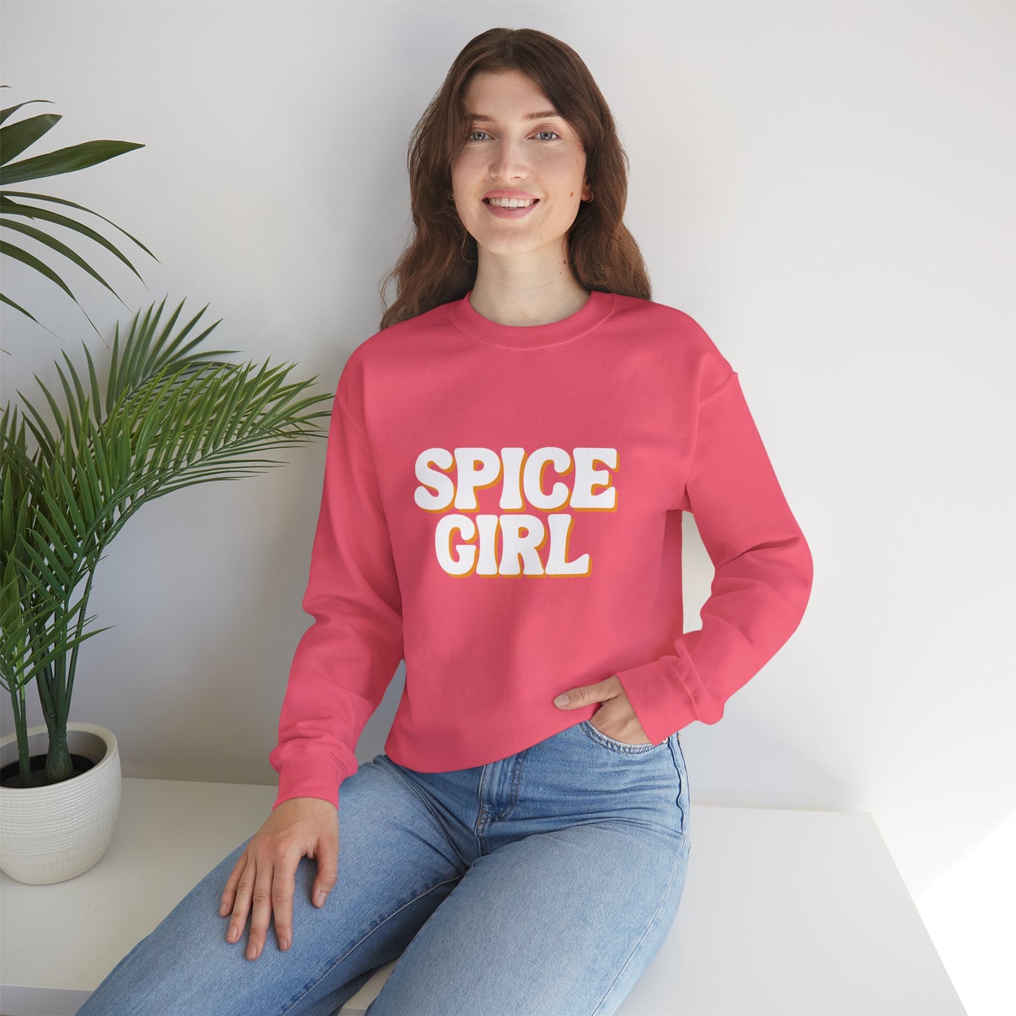 Spice Girl Vintage Style Crewneck Sweatshirt, Retro Fashion, Cute Gift, Fall Outfit, Halloween Apparel, Cozy Loungewear, Unisex Sweatshirt