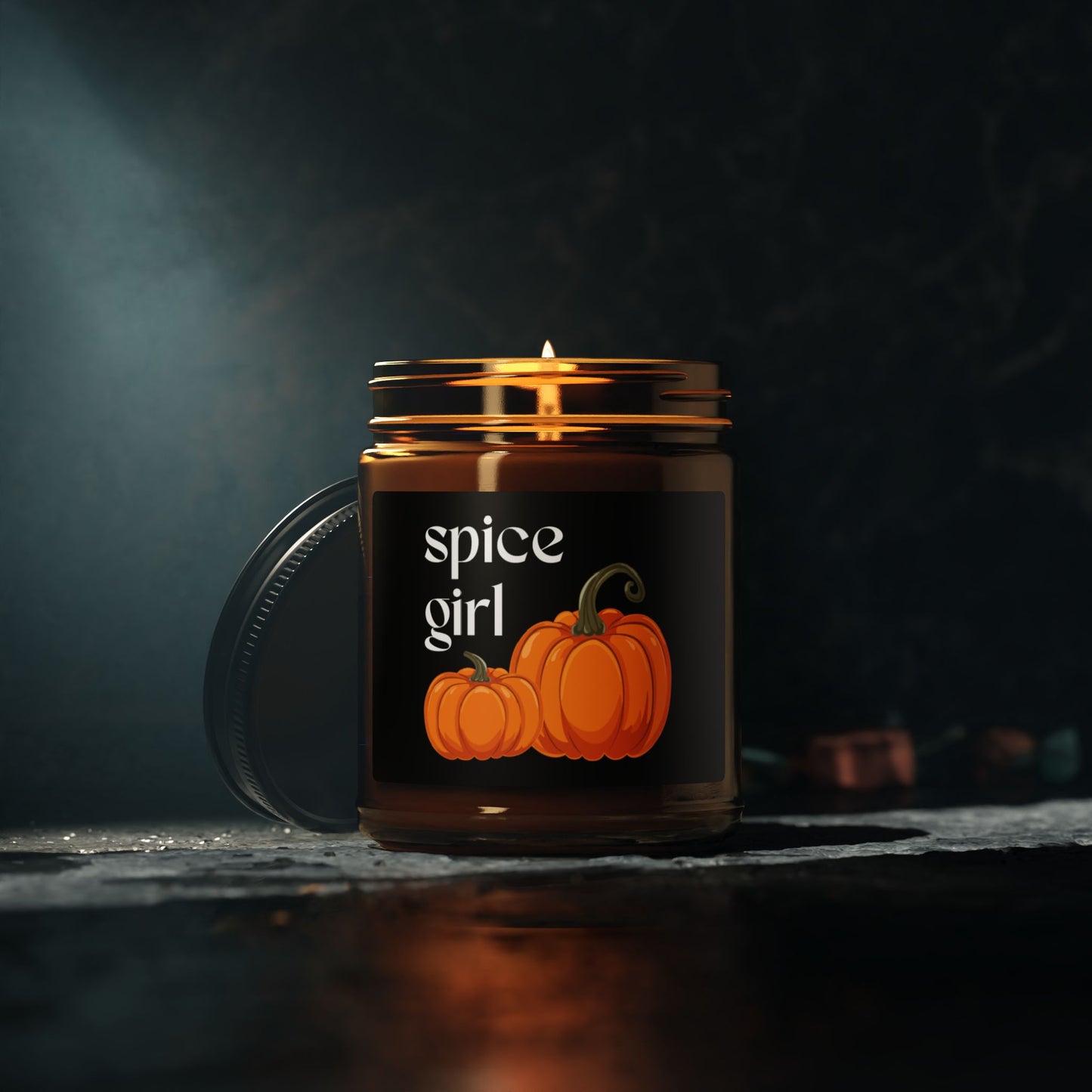 Autumn Scented Soy Candle, Spice Girl Pumpkin Candle, Fall Decor, Home Fragrance, Cozy Gift for Her, Halloween Decor