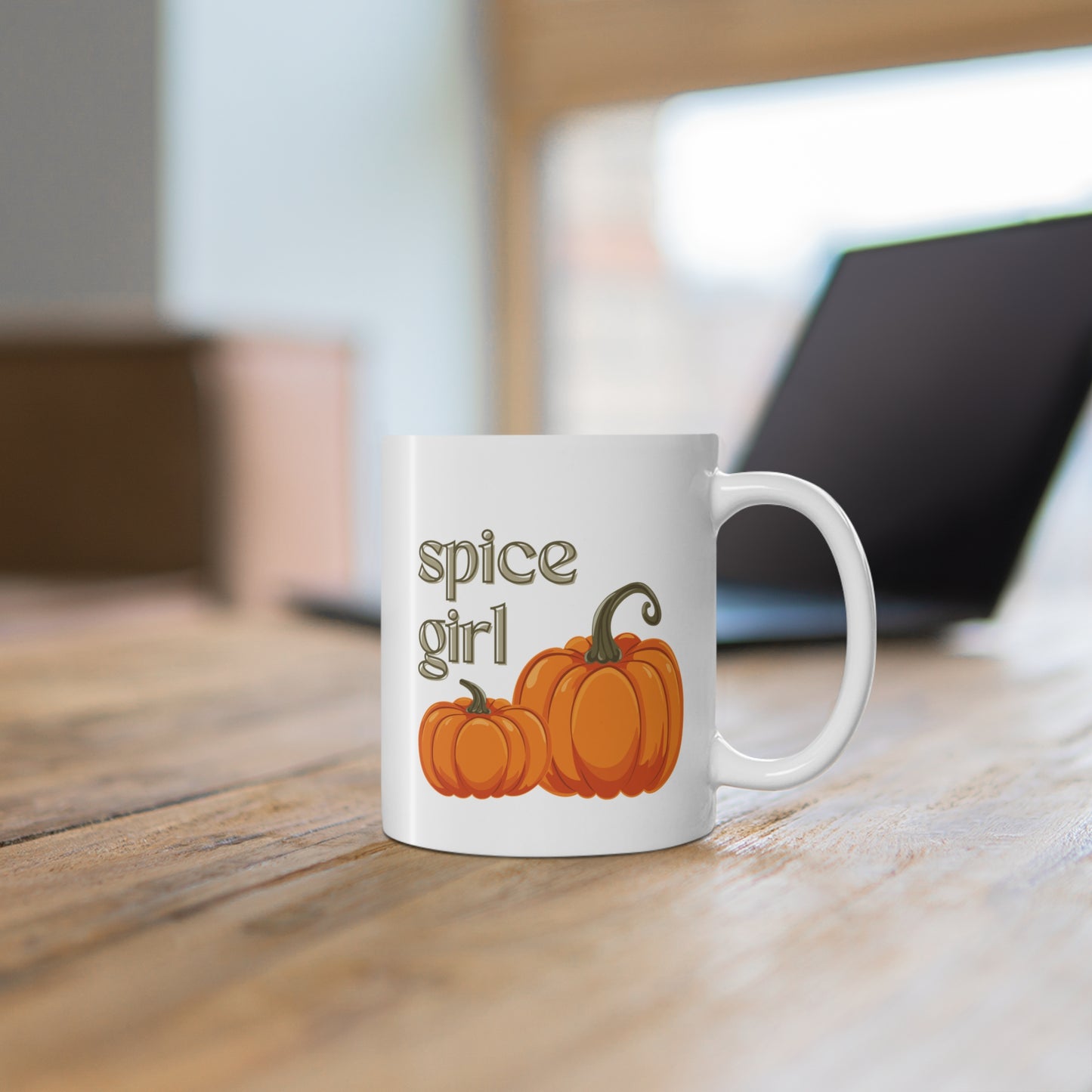 Spice Girl Coffee Mug, Autumn Pumpkin Spice Mug, Cozy Coffee Cup, Fall Decor, Seasonal Gift, Halloween, Thanksgiving, Pumpkin Lover's Mug