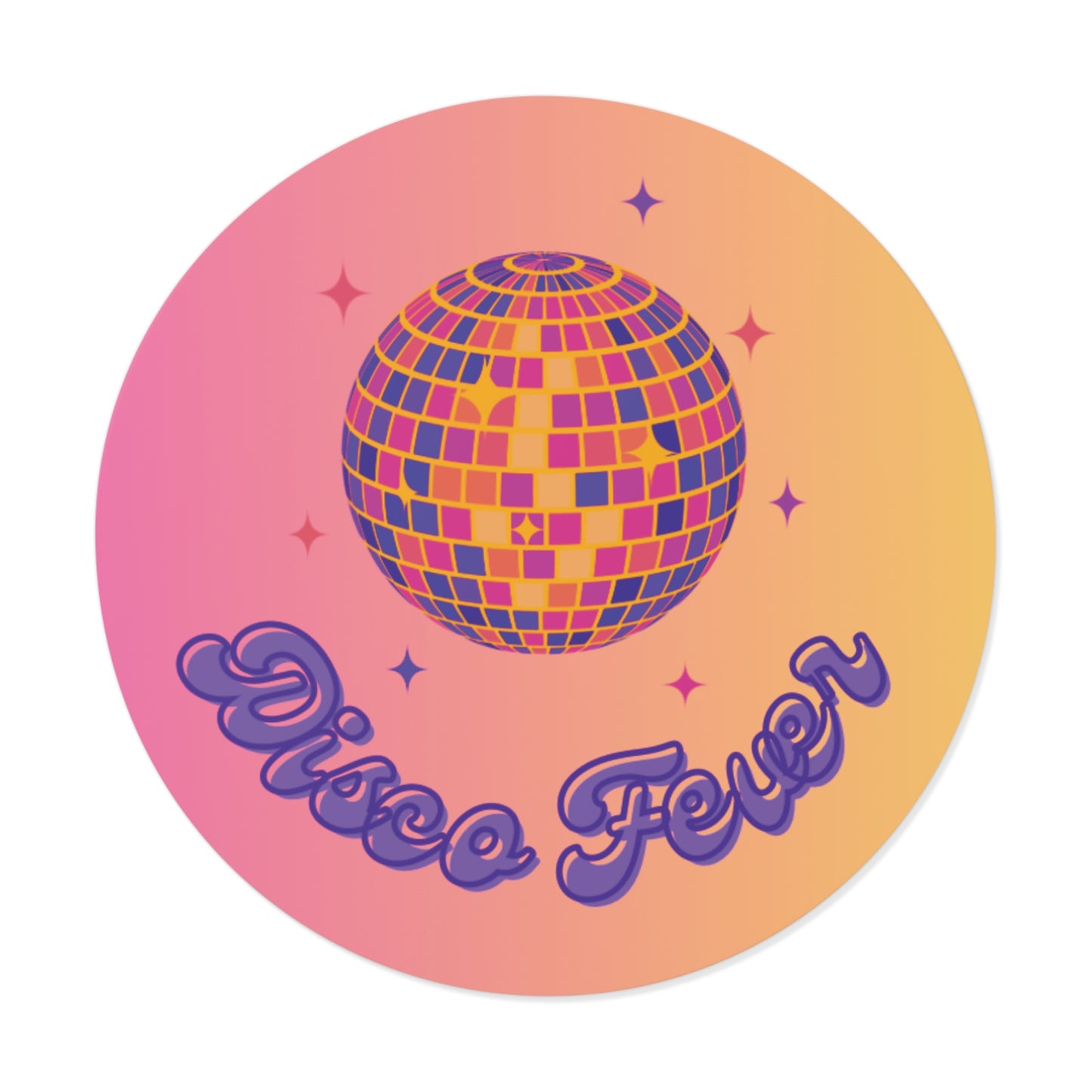 Disco Fever Vinyl Stickers (matte) | Fun Retro Decals for Parties, Gifts, Scrapbooking, Journals, and More