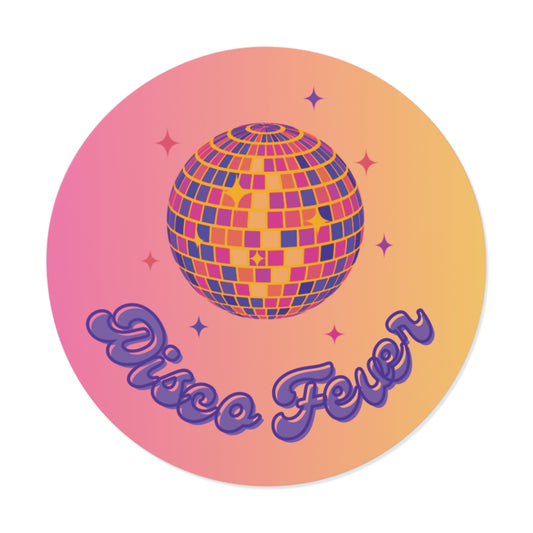 Disco Fever Vinyl Stickers (matte) | Fun Retro Decals for Parties, Gifts, Scrapbooking, Journals, and More