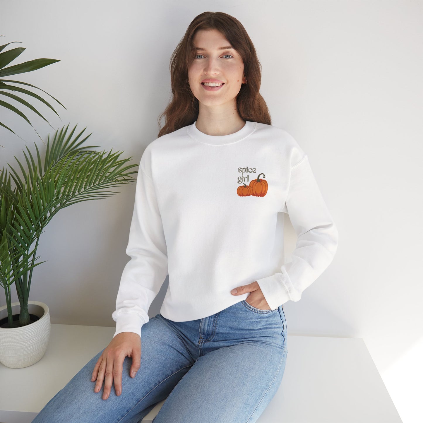 Pumpkin Spice Crewneck Sweatshirt, Cozy Fall Apparel, Cute Halloween Clothing, Gifts for Fall Lovers, Unisex Fall Sweater