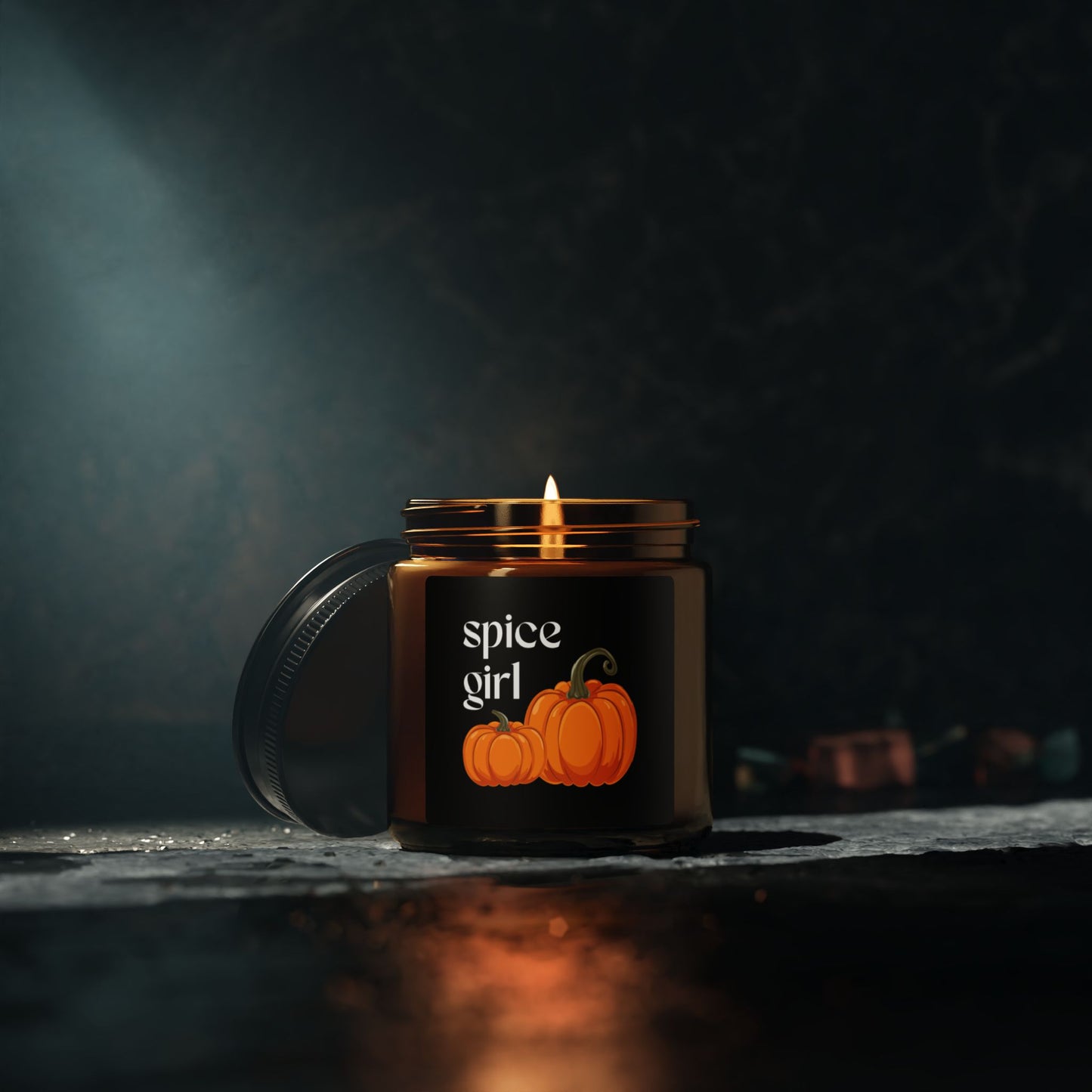 Autumn Scented Soy Candle, Spice Girl Pumpkin Candle, Fall Decor, Home Fragrance, Cozy Gift for Her, Halloween Decor